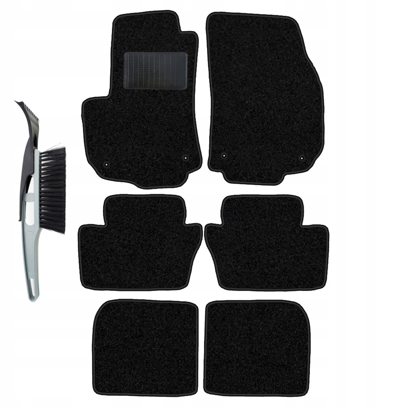Velour Car Mats Set Compatible With Ii B 2005-2014, 7-seater