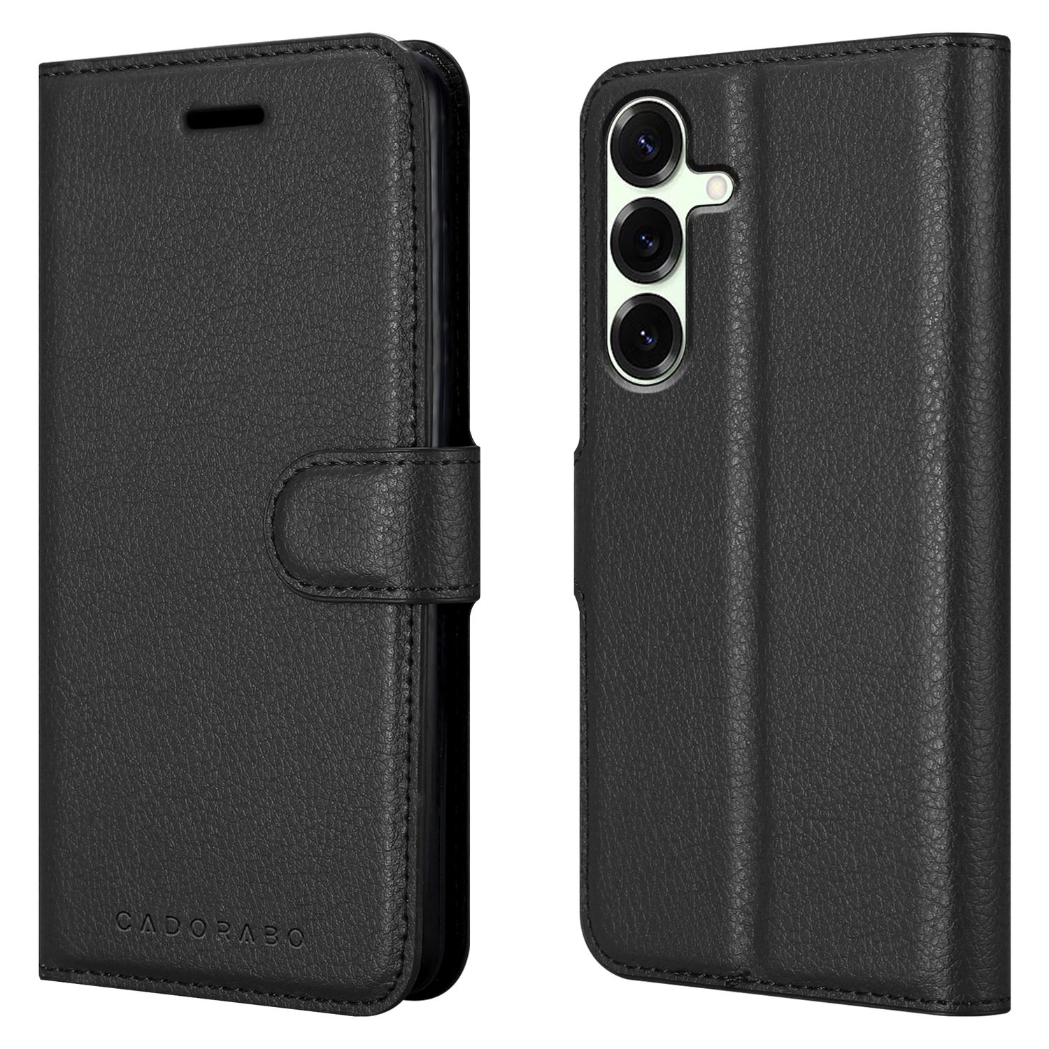 Image of Case Compatible Withgalaxy S26 Case In Black Protective Case With Magnetic Closure, Stand Function And Card Slot.