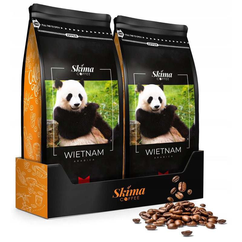Coffee Beans 1kg X2 Vietnam 100% Arabica Freshly Roasted For Skima Machine
