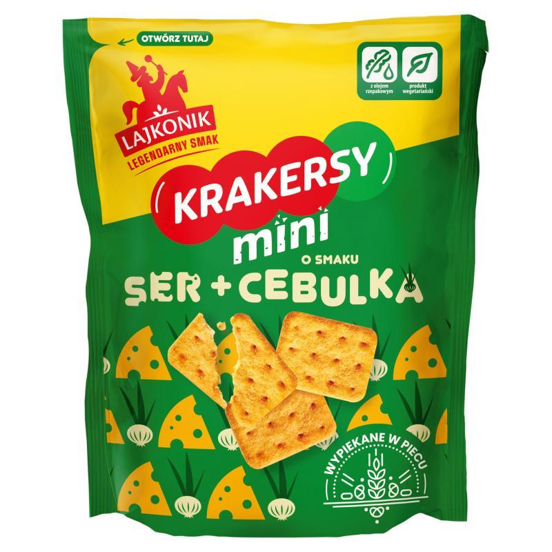 Image of Lajkonik Crackers Mini With Garlic And Sour Cream Flavor 100 G