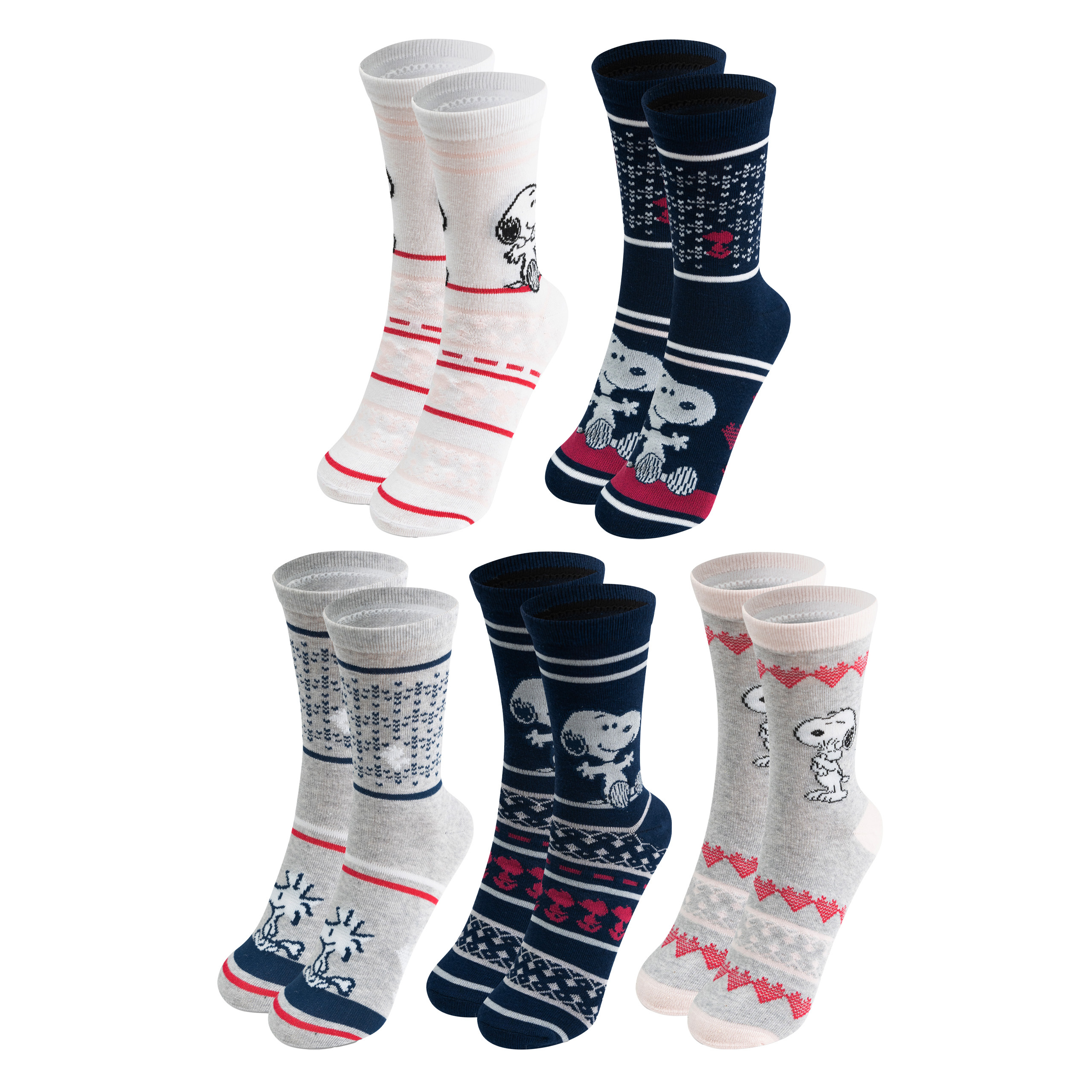 Image of The Snoopy Socks For Women - Women's Sneaker Socks 38-43 (5-pack)