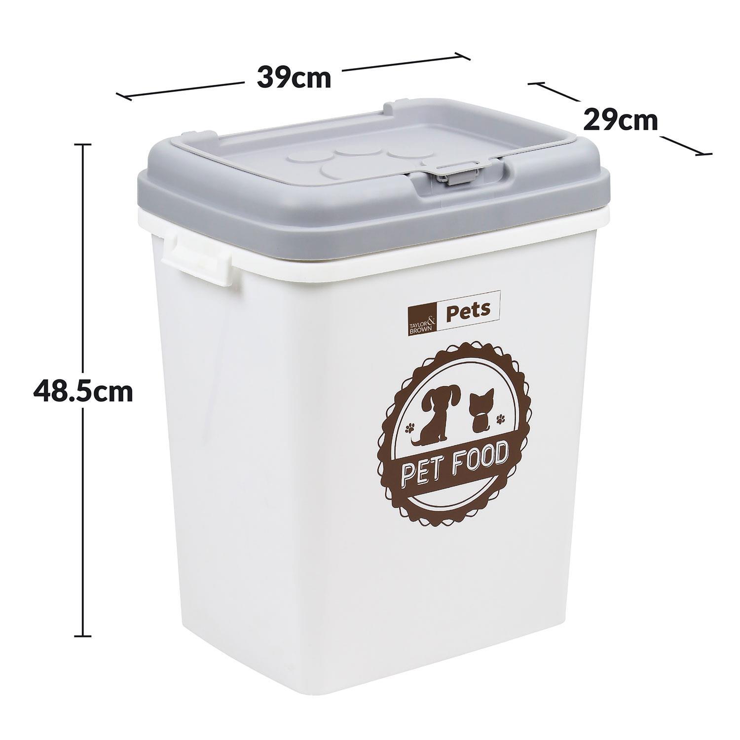 40L Airtight Pet Food Storage Container with Measuring Cup