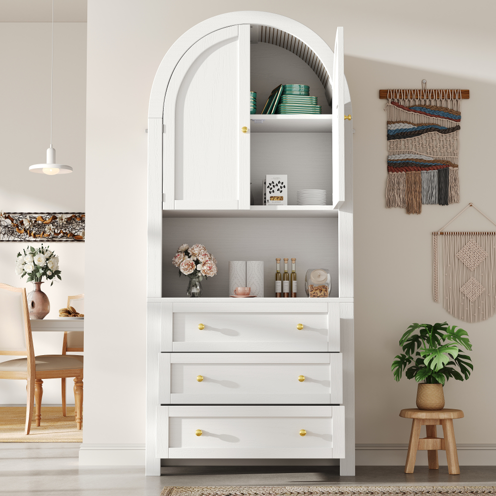 Design High Sideboard | Open Storage | Artistic | Home Accessories Storage | Dishes | Kitchen Utensils | Modern | Household