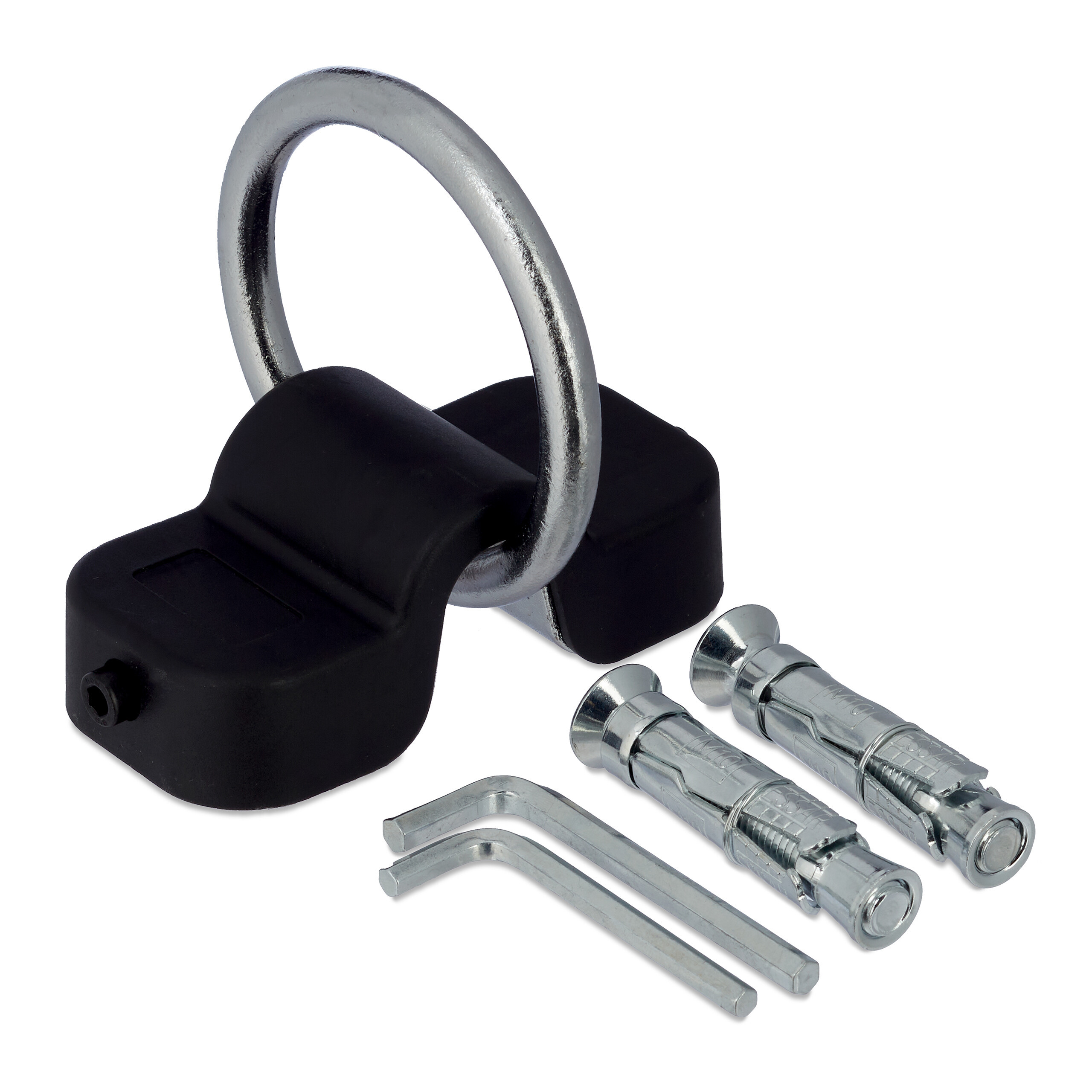 Wall And Floor Anchors In Black/silver
