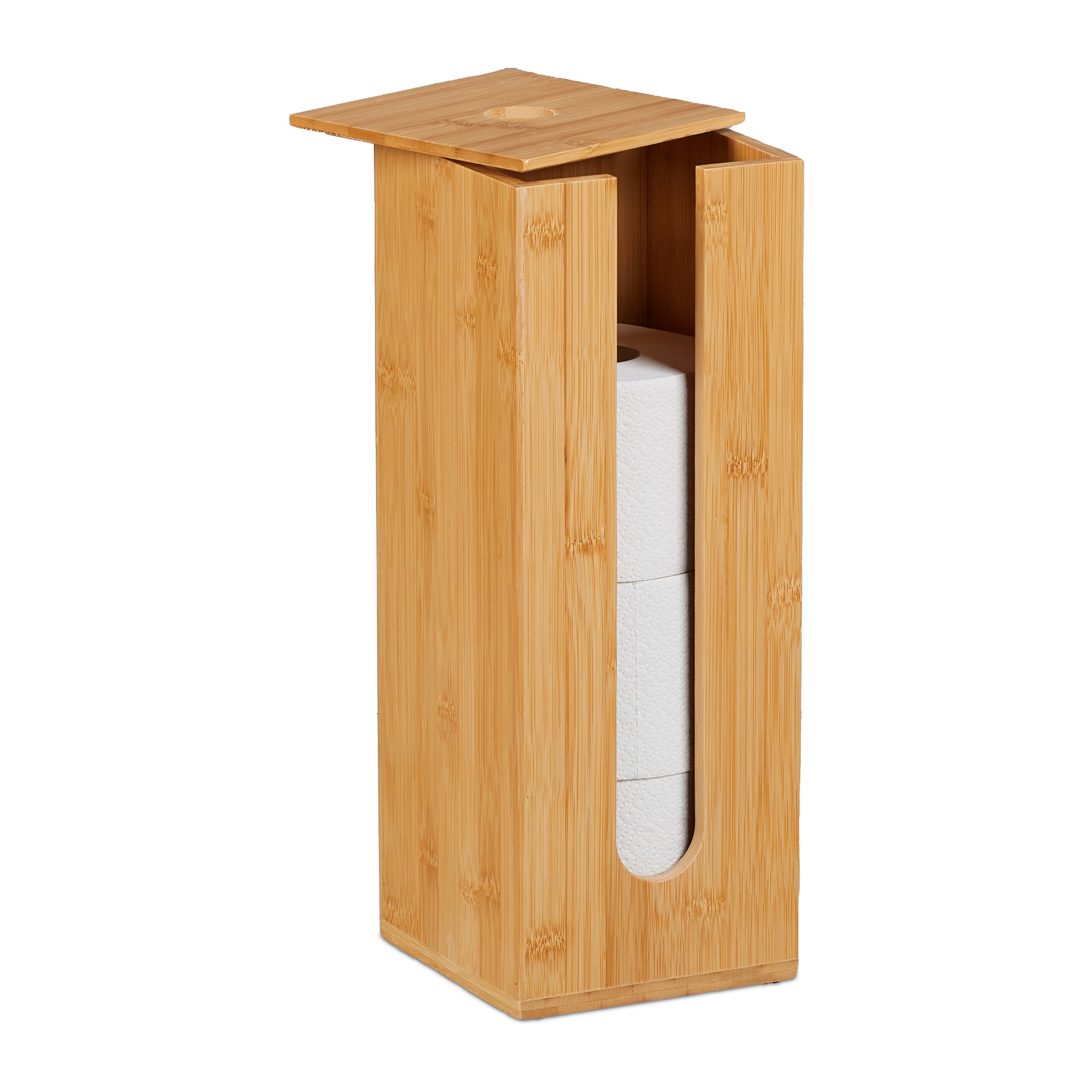 E-shop Toilettenpapier Aufbewahrung in Natur - (B)15 x (H)40.5 x (T)15 cm