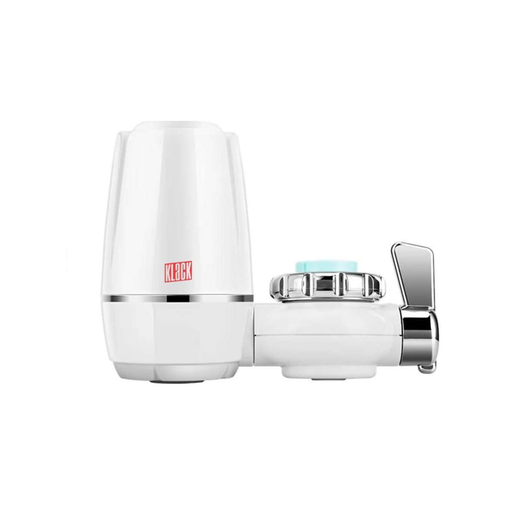 TEMU Filtro Purificador de Agua Klack para Grifo - Filtración en 7 Capas, Olores y Cloro, Filtro Lavable, Fácil Instalación y Uso Versátil -