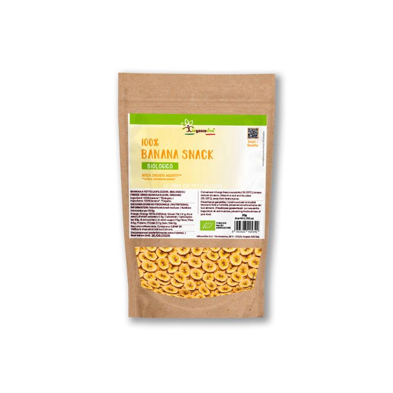 100%freeze-dried Banana Slices, 20g – Your Perfect Fruit Snack!