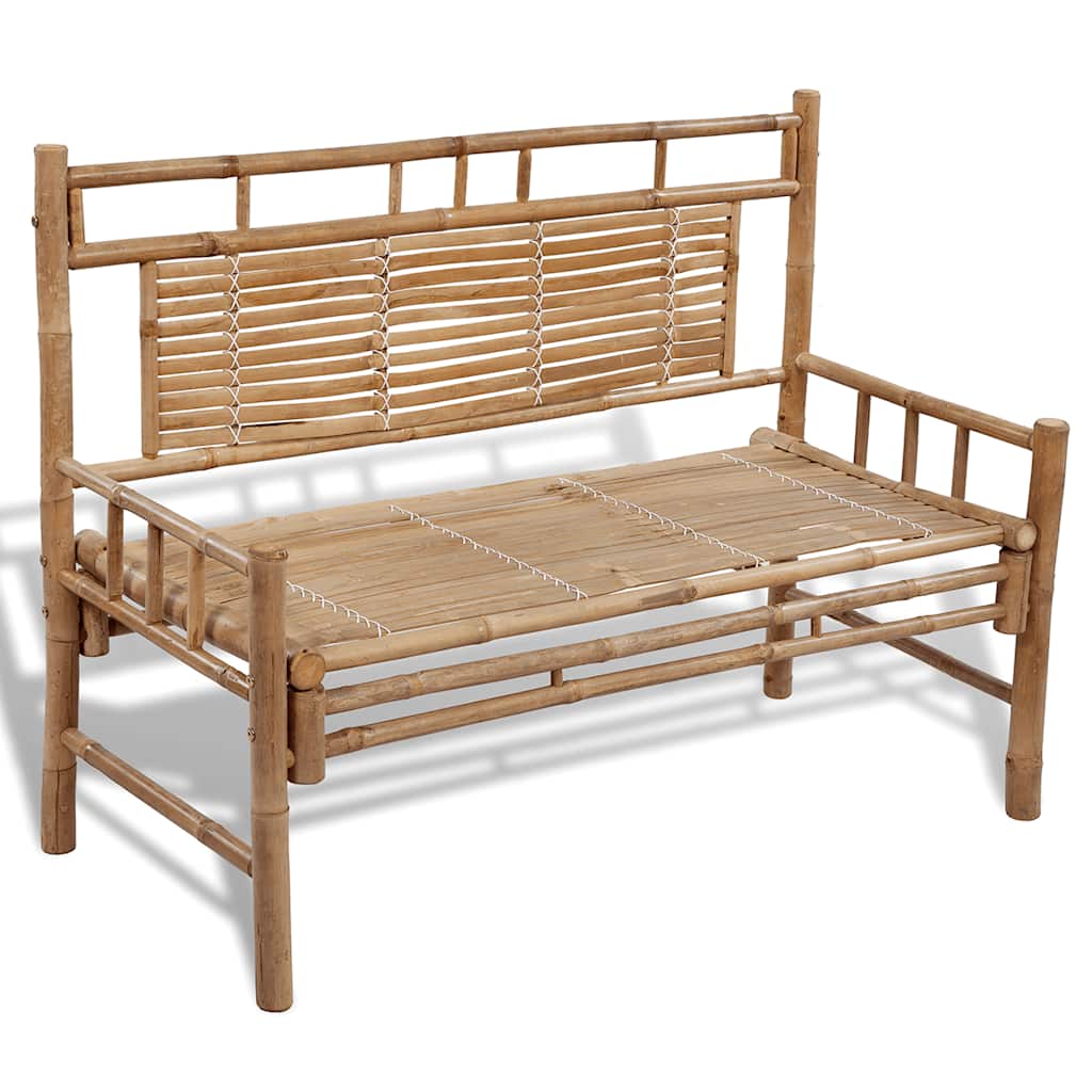 Bamboo Bench Garden Bench Beer Tent Set Garden Furniture With Backrest