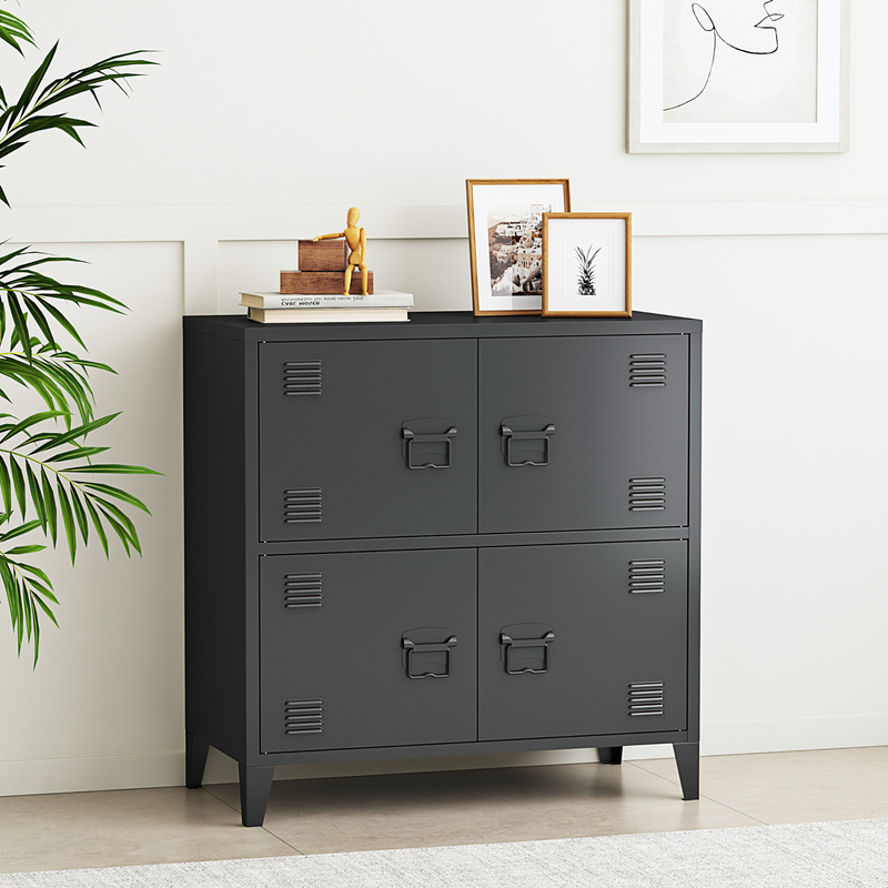 Image of Hamina Office Cabinet With , Steel, 80 X 40 X 82 Cm