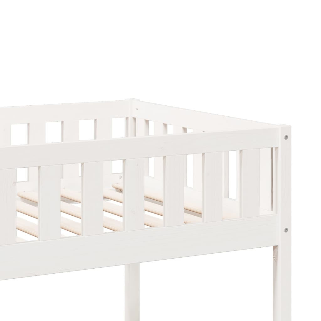 Furniture set, Bunk Bed White 90x200 cm Solid Wood Pine