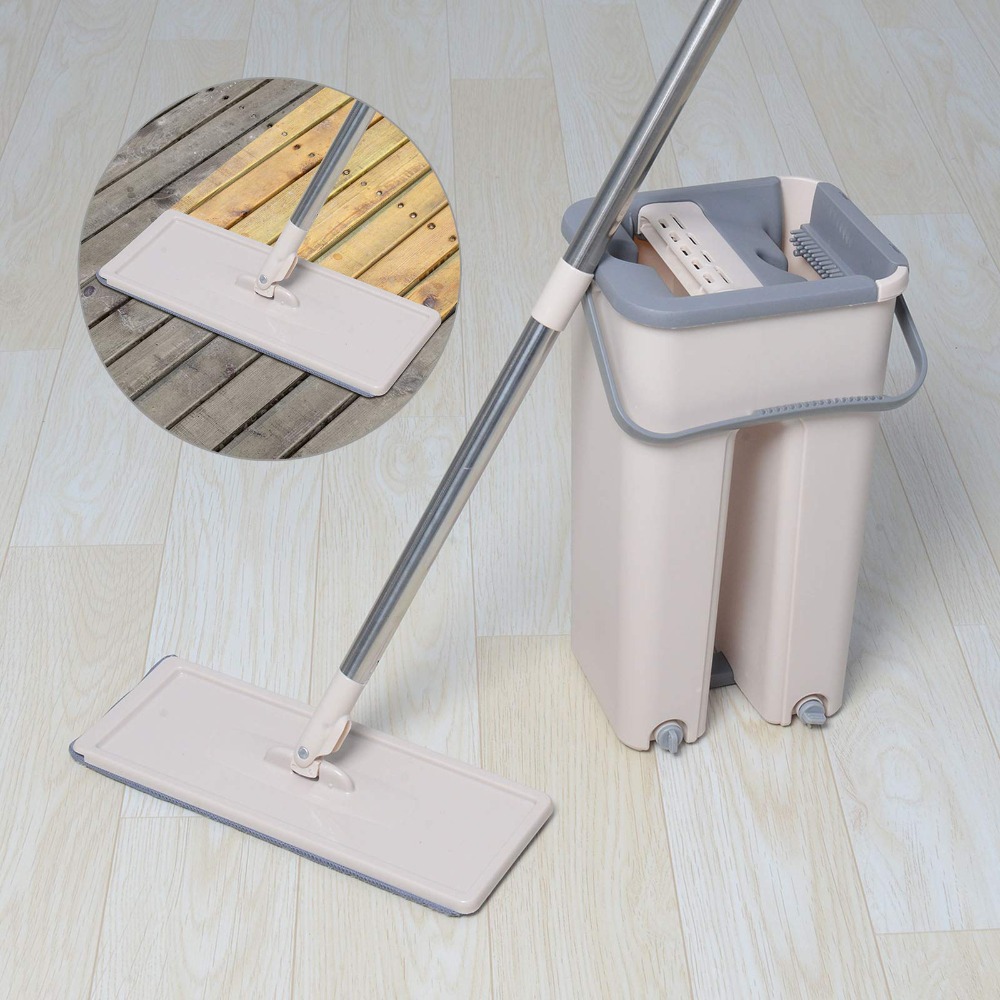 360 flat squeeze microfiber mop and bucket set floor mop and   set mop home floor tiles cleaning wet dry cleaning buckets for floor cleaning details 3