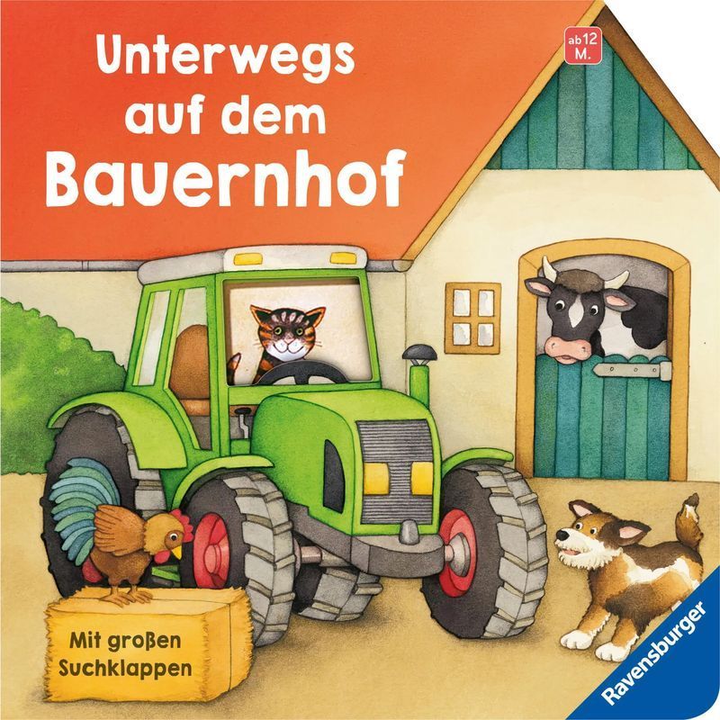 Image of On The Way To The Farm - Book - With Large Flaps - Sabine Cuno - 16 Pages - German - 2025 - Ravensburger Publishing House - Ean 9783473421909