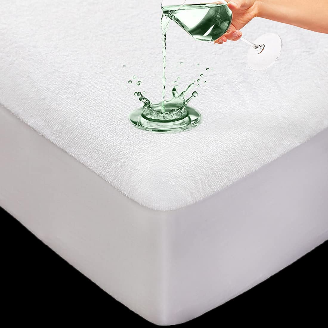 TEMU Amigozone Extra Deep Terry Towel Waterproof Mattress Protector Non Single Double King Super King