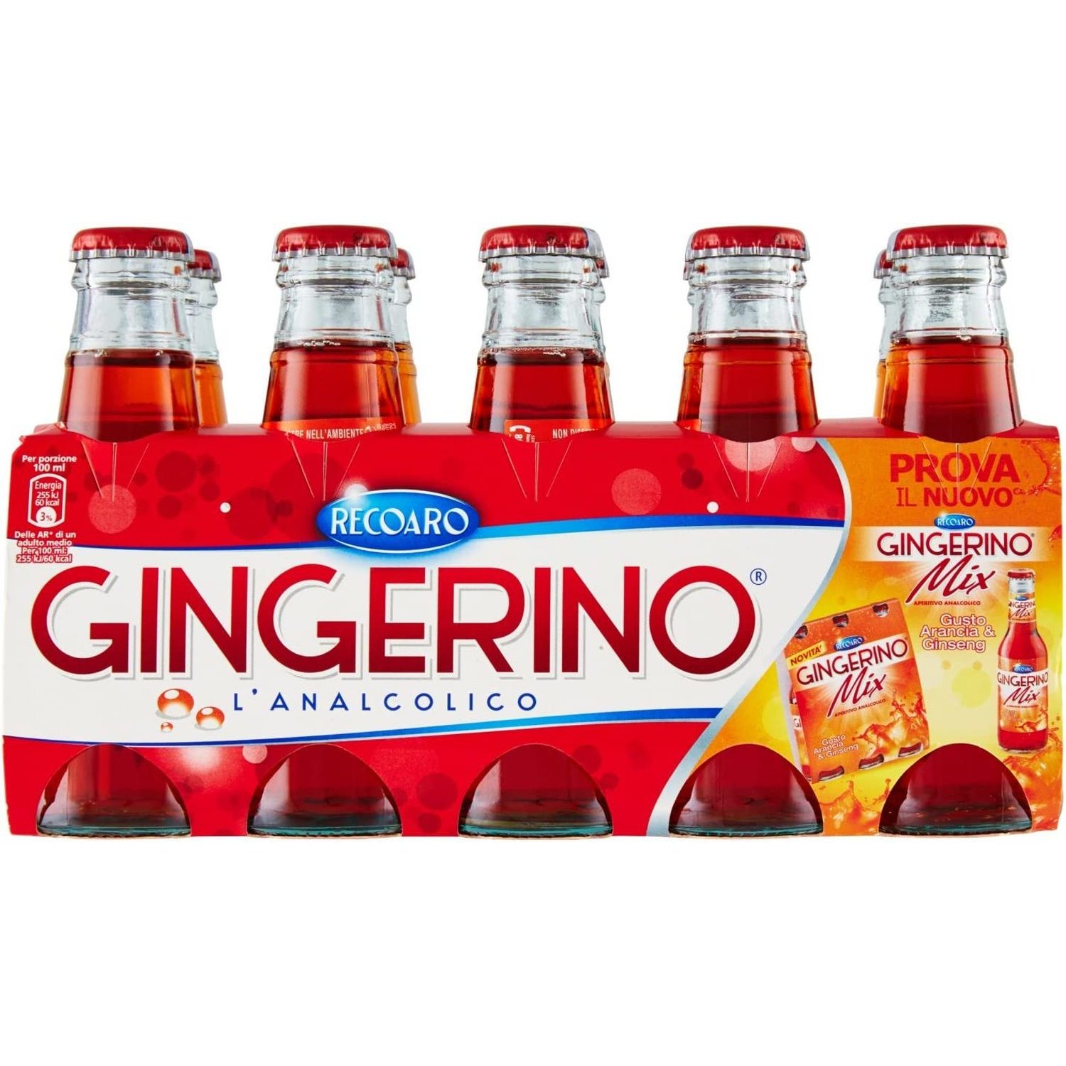 Gingerino 10 X 100ml - Recoaro Aperitif