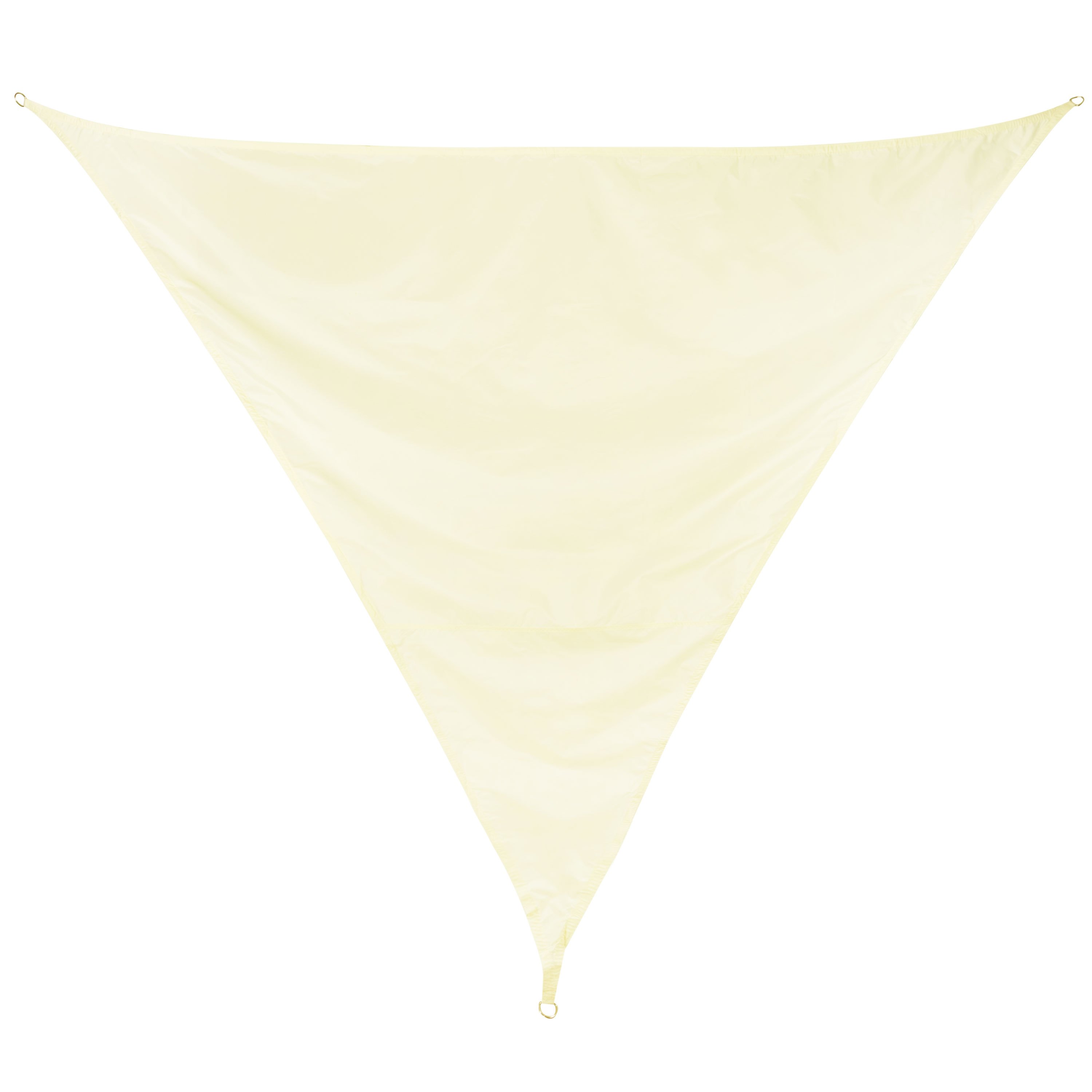 Sun Sail 5m Triangular - Cream - Sun Protection Garden | Terrace Camping