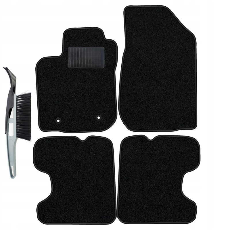 Velour Floor Mats Complete Set Suitable For Renault Stepway I 2013-2018