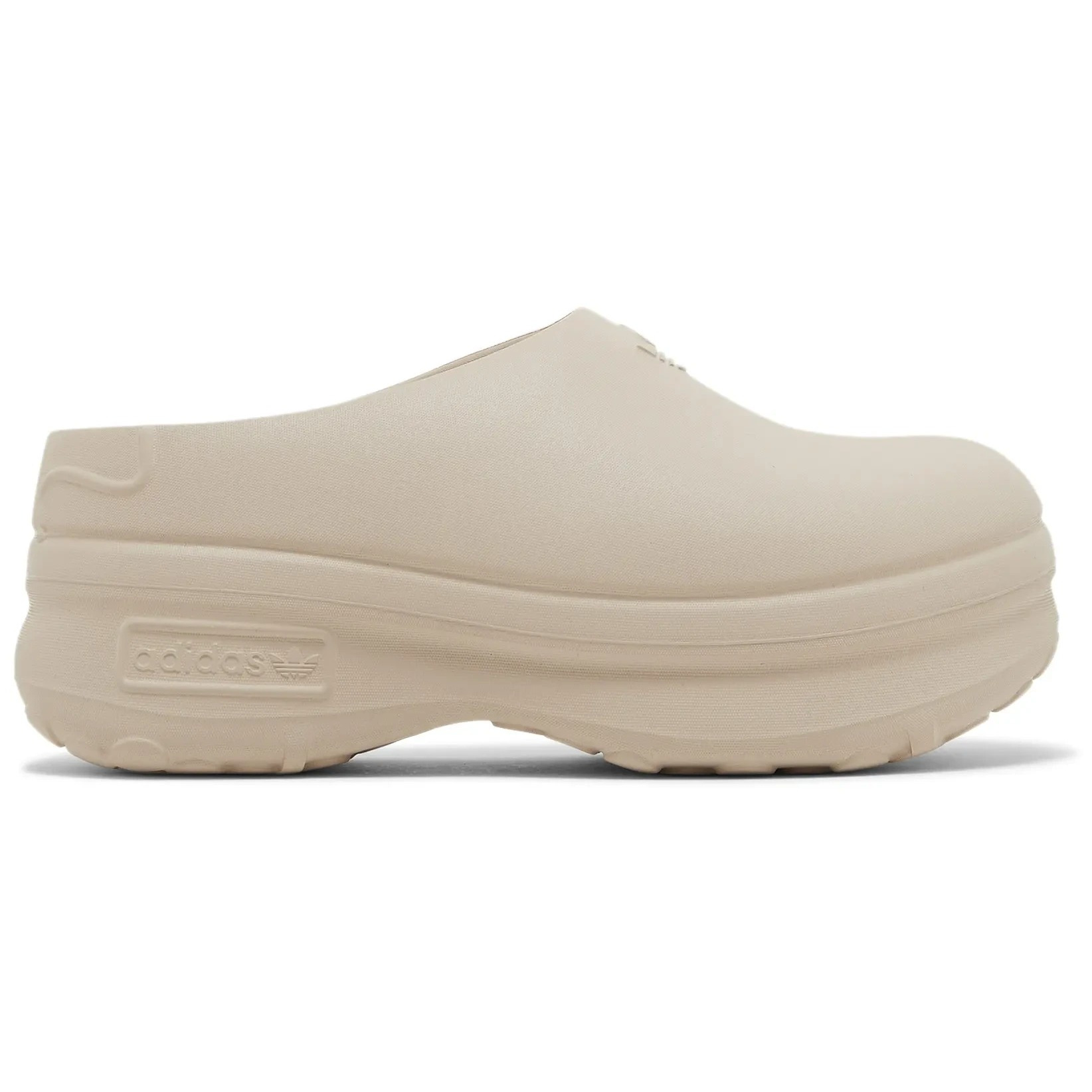 Image of Adifom Stan Mule Unisex Cream Slip-on Shoes For Everyday Wear, Post-workout, Pool, Beach, And Relaxation