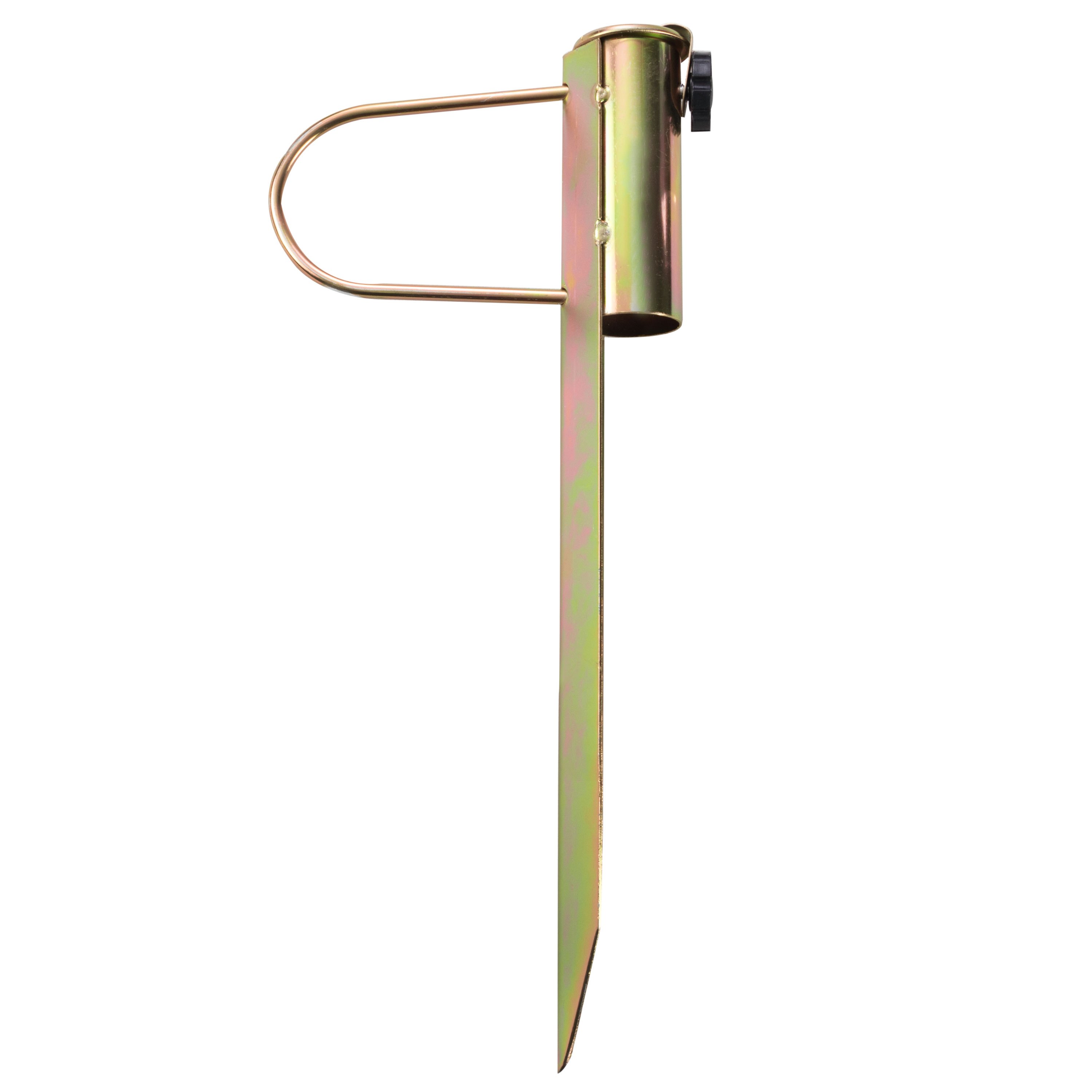 Image of Earth Spike Sunshade Holder 46 Cm Long - Steel Anchor - Lawn Spike Ground Anchor For Umbrellas, Clotheslines, Fence Posts