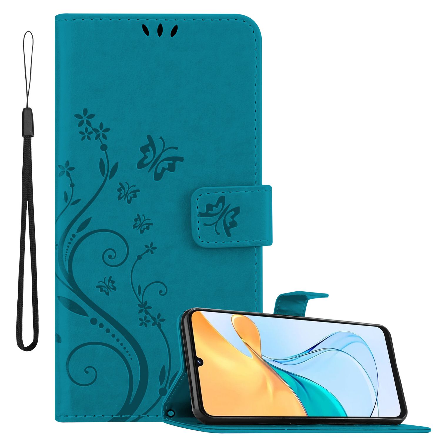 Image of Compatible Case For Zte Blade V50 Vita With , Magnetic Closure, Stand Function, Card Slots, Flip Case, Flower Cover, Phone Pouch, And Book Case