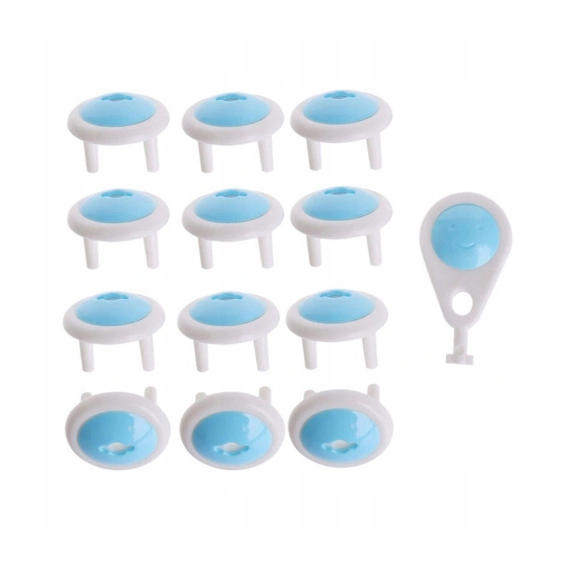 Sigurnosne čepove za utičnice za djecu, 12 komada + ključ za kućnu upotrebu