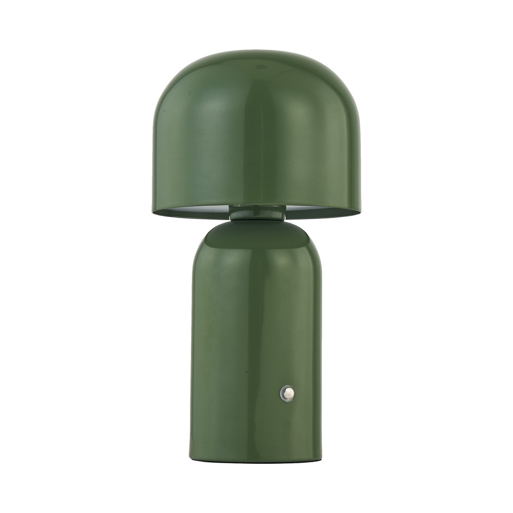 First Choice Lighting Christina - Sage Green LED Rechargeable Touch Table Lamp