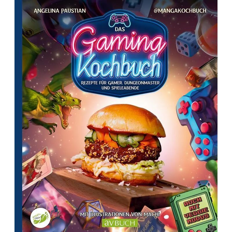 Image of The Gaming Cookbook - Paperback - Recipes For Gamers, Dungeon Masters, And Game Nights - Angelina Paustian - 104 Pages - German - 2024 - Cadmos Verlag Gmbh - Ean 9783840470622
