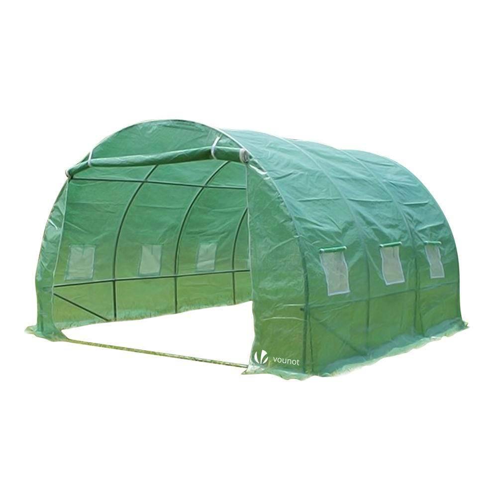 Vounot Galvanized Steel Garden Tunnel Greenhouse With Reinforced Uv-protected Tarp, Use, Ideal For Growing Fruits, Vegetables, And Flowers