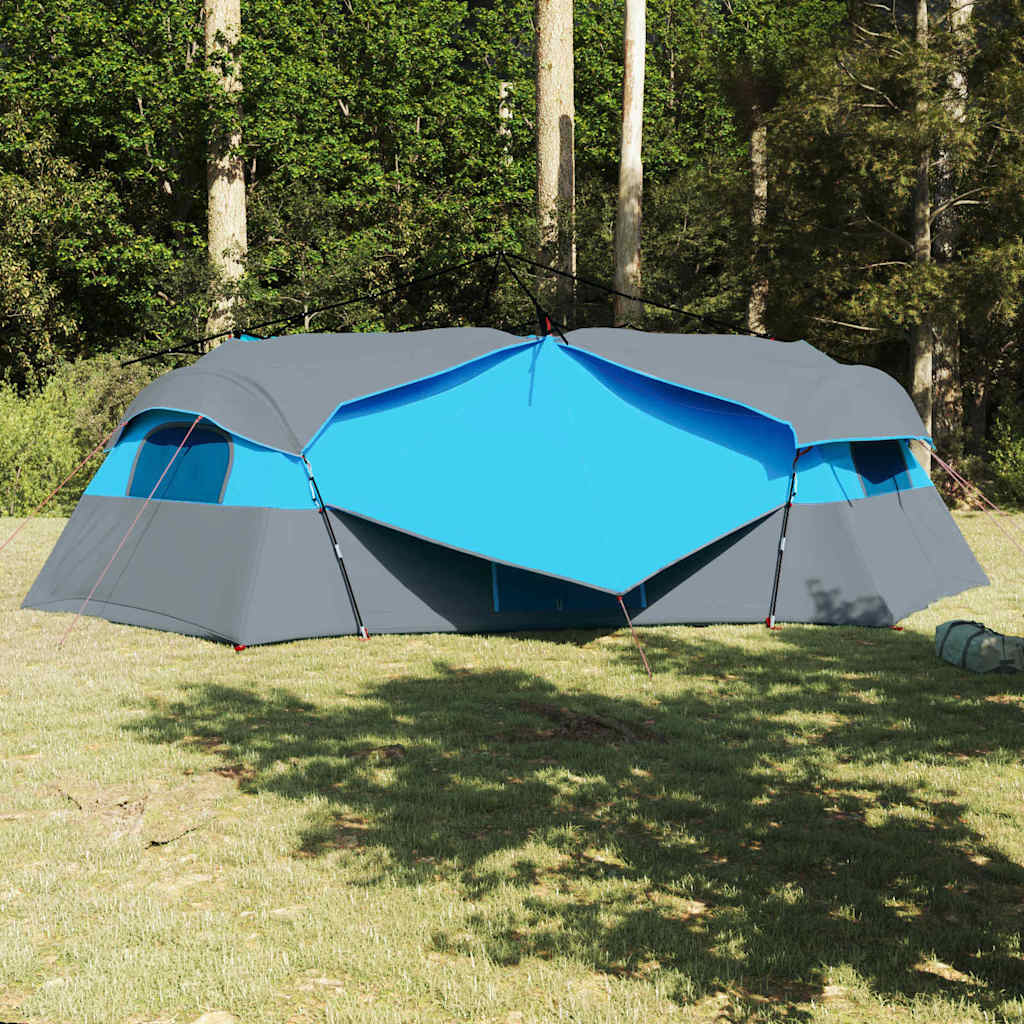 Image of Vidaxl Inner Tent With Storage, Blue, 520 X 520 X 190 Cm, , For Garden And Terrace, Modern Tent, Durable Family Protection, Windproof Camping Tent, Flexible Design