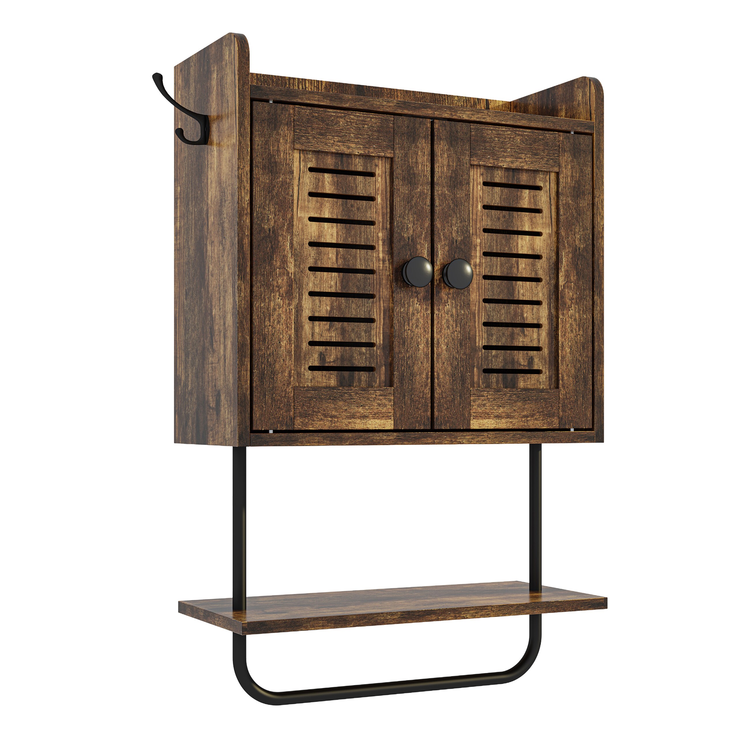 Hanging Cabinet In Brown - (w)40 X (h)61 X 17.5 Cm