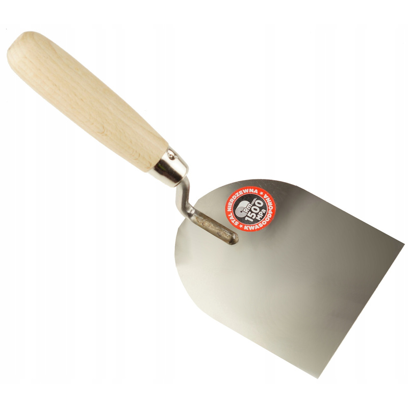 Image of Stainless Steel 60 Mm Putty Knife With Wooden Handle, Precise Tool For Finishing Works At Home And Renovation Company, Corrosion-resistant Stainless Steel.