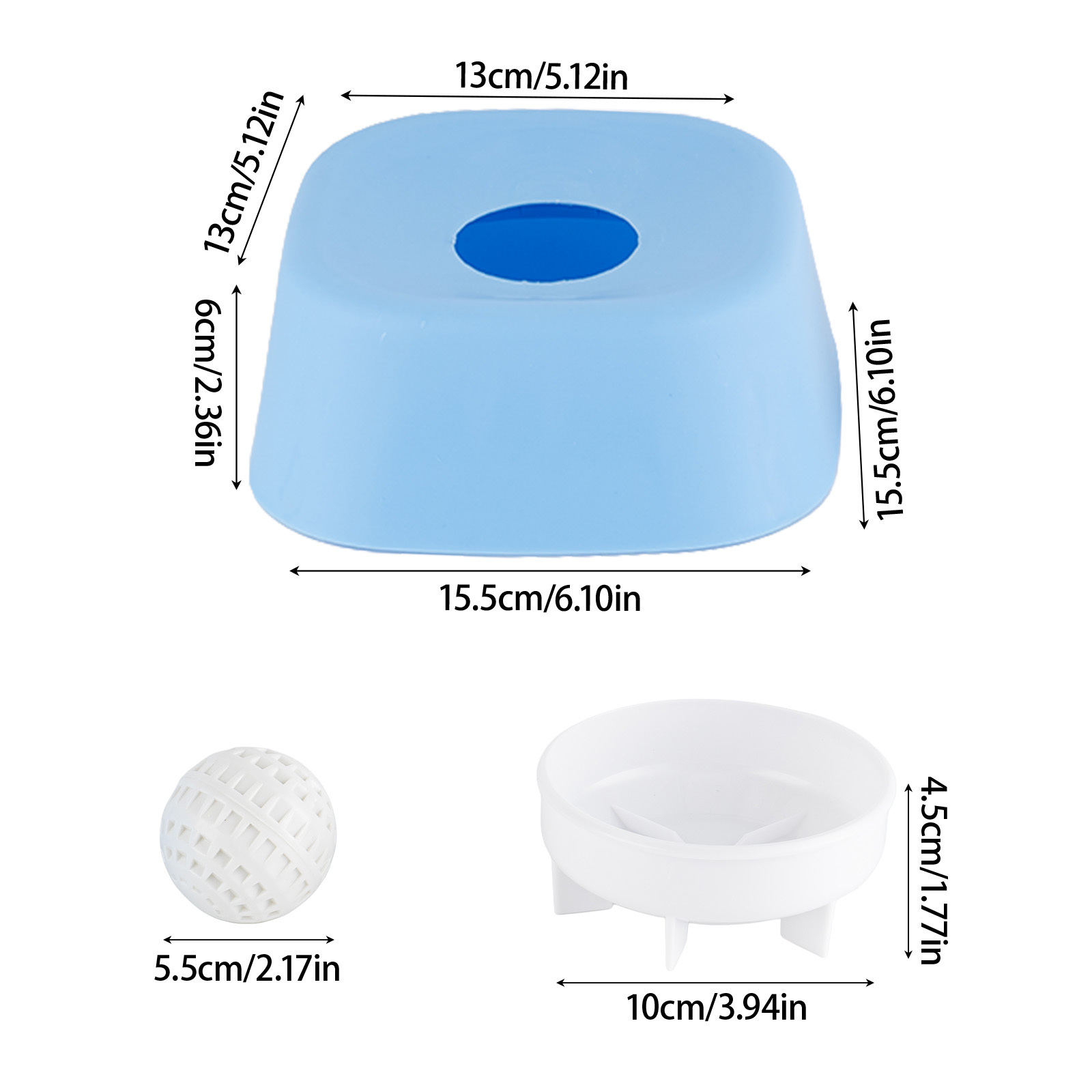 Dog Licking Bowl with Ball for Liquid Treats, Non-Spill Design