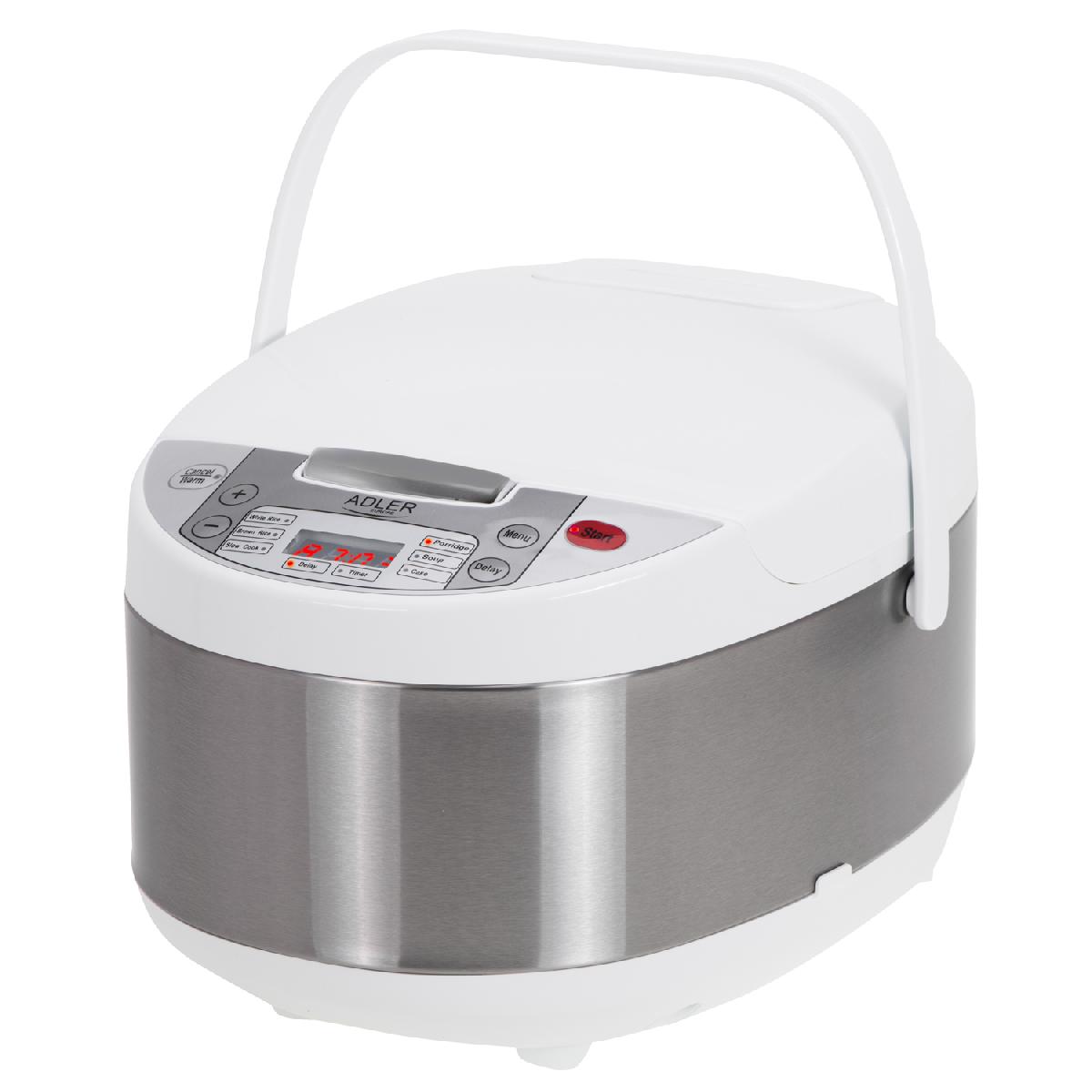 Image of Adler Rice Cooker Multi-cooker 3.25 , 6 Functions, 700 Watts, Ad 6420