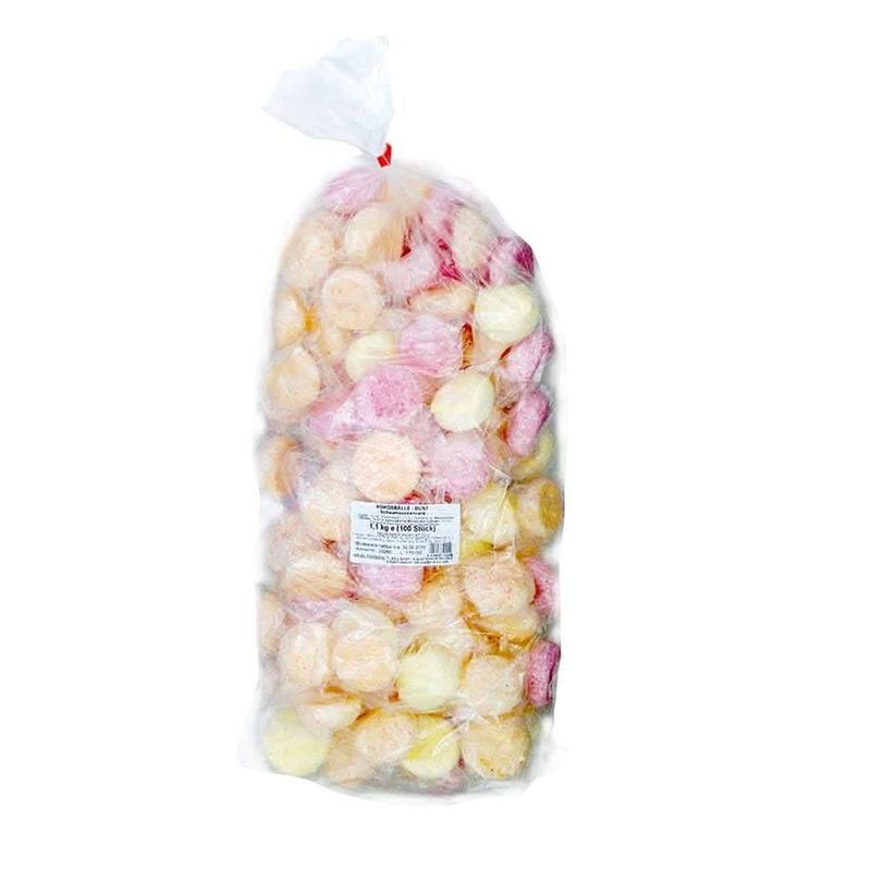 Throwing Kokosbällchen - Ideal Throwing Material For Carnival & Fasching - Sweet & Crunchy Confectionery - 100pcs (1100g)