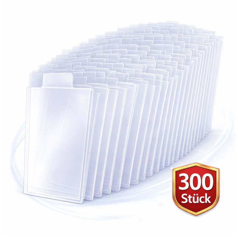 Image of Tab Sleeves – Penny Sleeves With Zip For Toploader | Gentle Card Removal | 300-1000pcs
