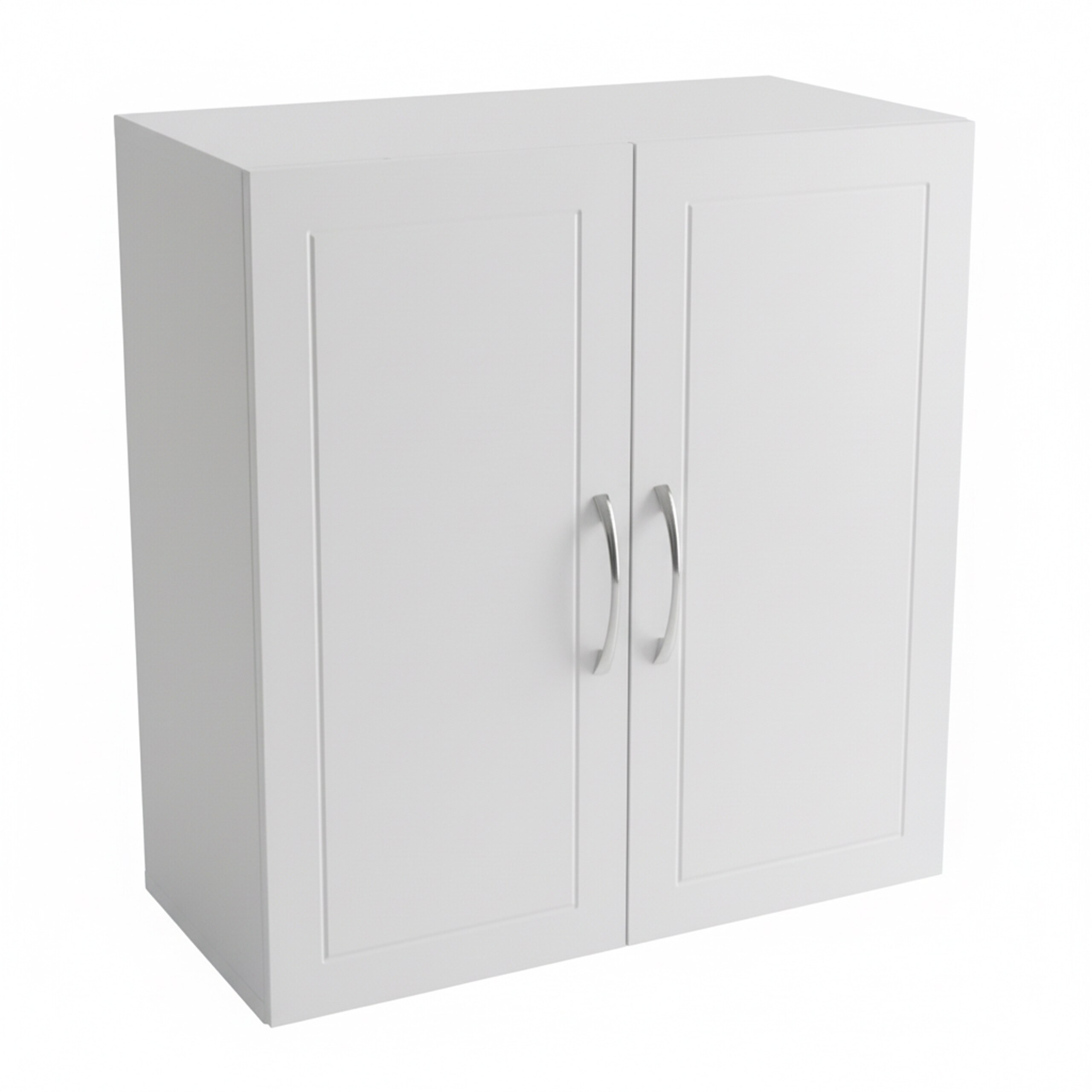 TEMU Mobiletto da bagno sospeso, 2 scomparti, 60 x 60 x 30 cm, MDF e , , ripiano regolabile, superficie verniciata a spruzzo facile da pulire, per