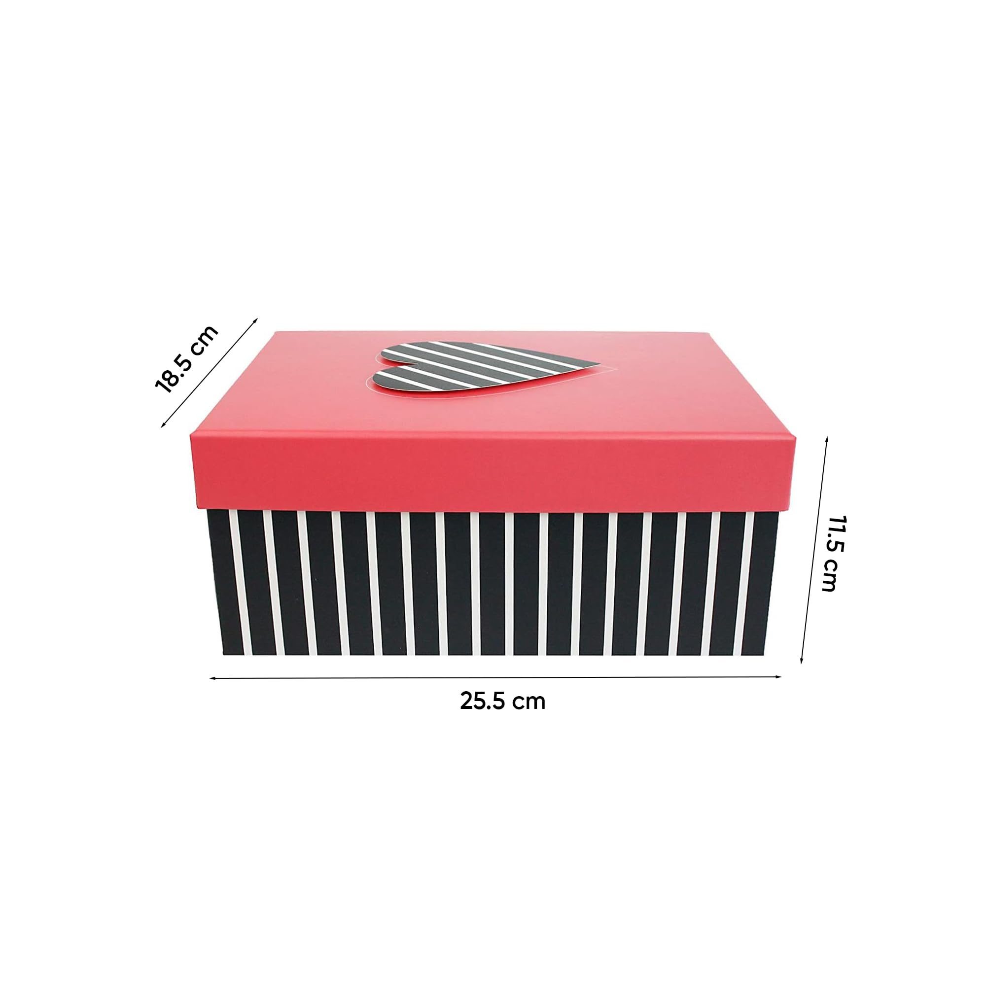 Emartbuy Rigid Rectangle Gift Box with Lid, Large Presentation