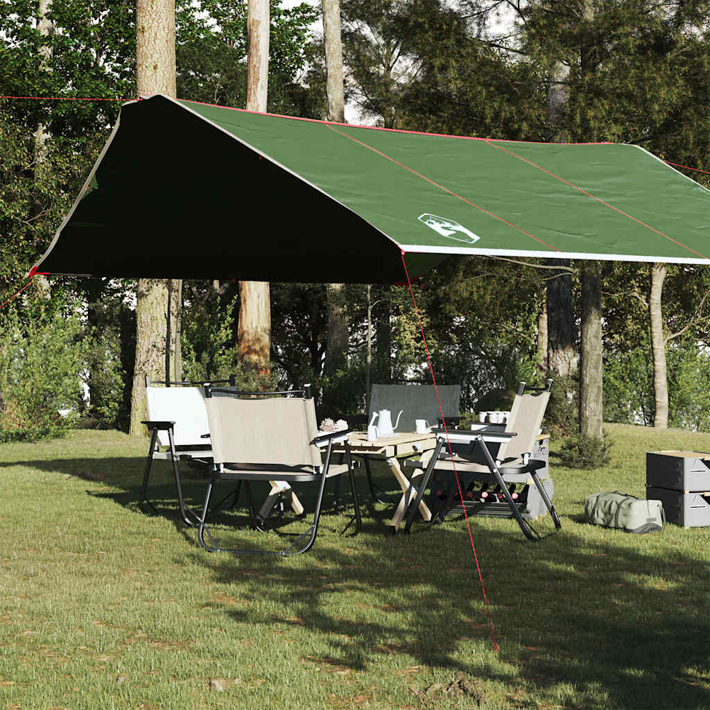 Image of Vidaxl Camping Tarpaulin, Tent Tarp, Waterproof Cover, Outdoor Shelter, Heavy-duty Canvas Tarp
