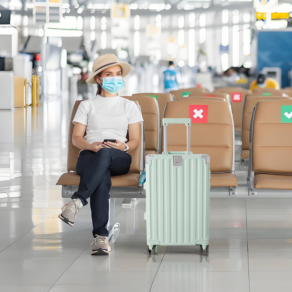 20 Inch Hard Shell Suitcase with Cup Holder