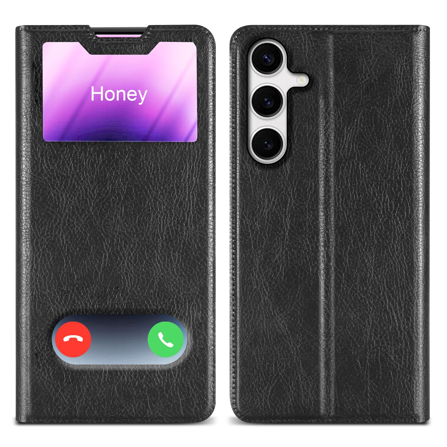 For S24 Case Protective Cover With Magnetic Closure Stand Function And 2 Viewing Windows Flip Case Cover Phone Case Folding Cover Book Bag
