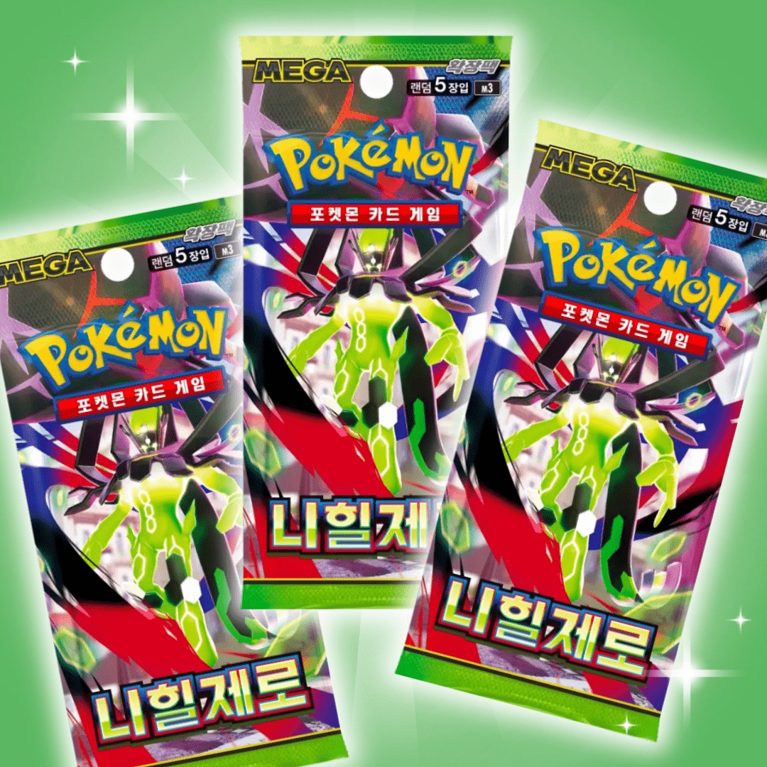 3x 0 Nihil 0 Booster – Korean Version, 5 Cards Each