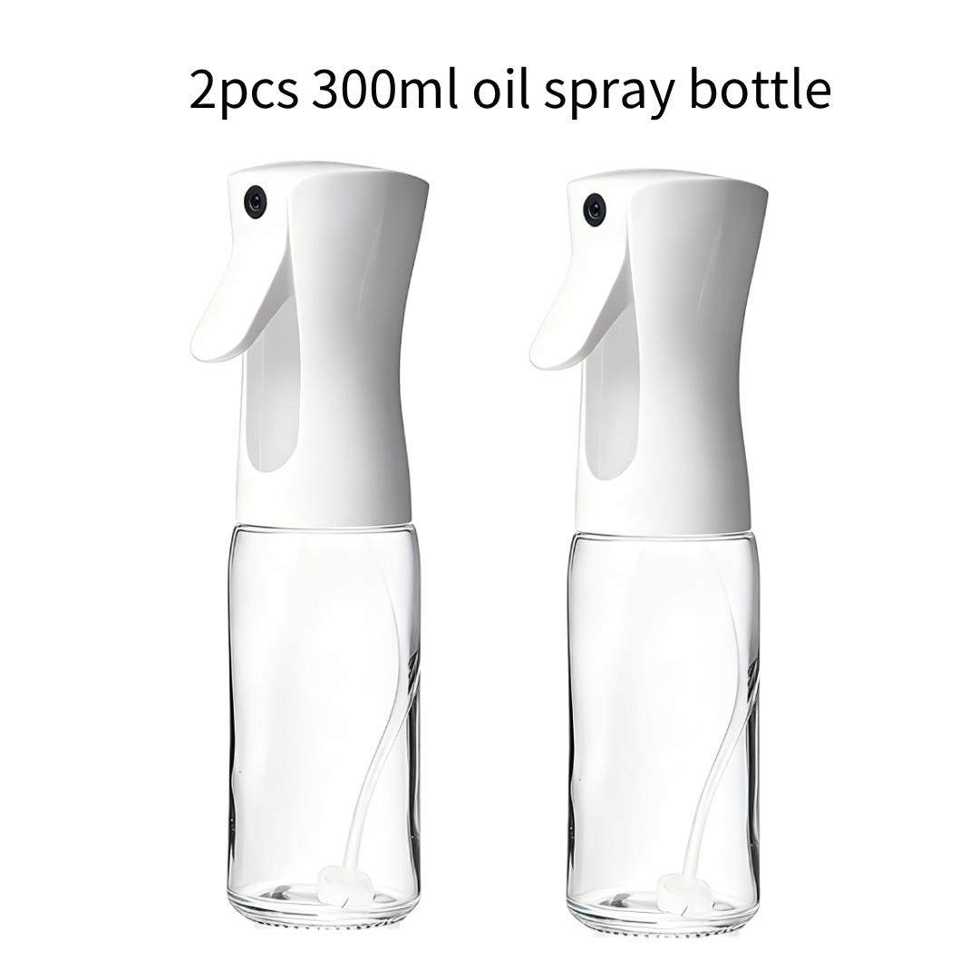 TEMU 2-pack Oil Sprayer For Cooking, 300ml Glass Oil Spray Bottle, Refillable Oil Dispenser Mister For Air Fryer, Salad, Baking, Bbq, Multifunctional