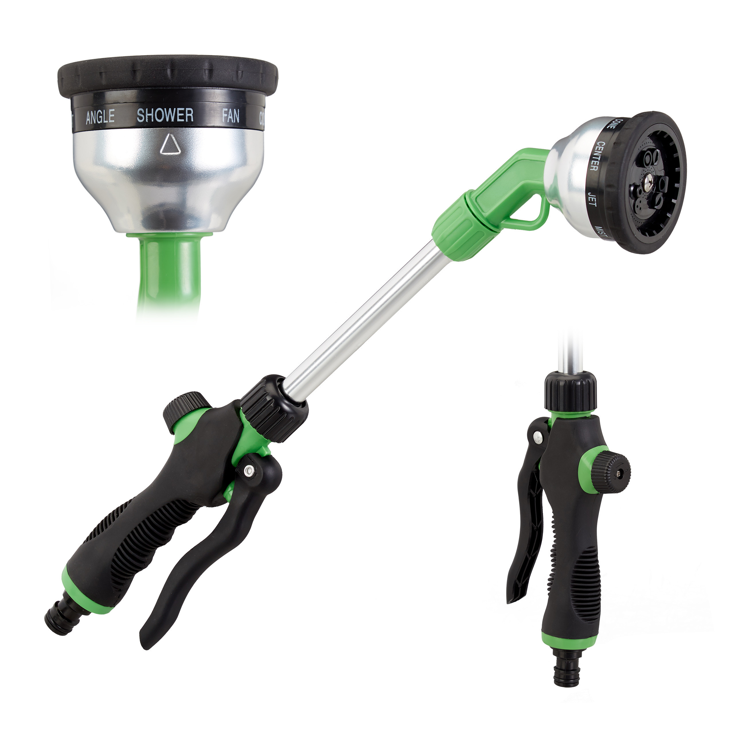 E-shop Gießstab 44 cm in Grün-Schwarz