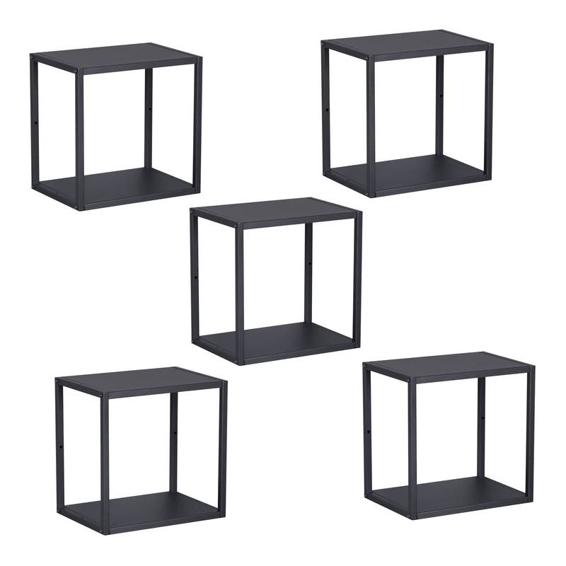 Image of Wall Shelf Nostened Steel Black