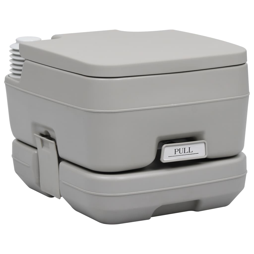 

Portable Camping Toilet Grey 10 + 10 L