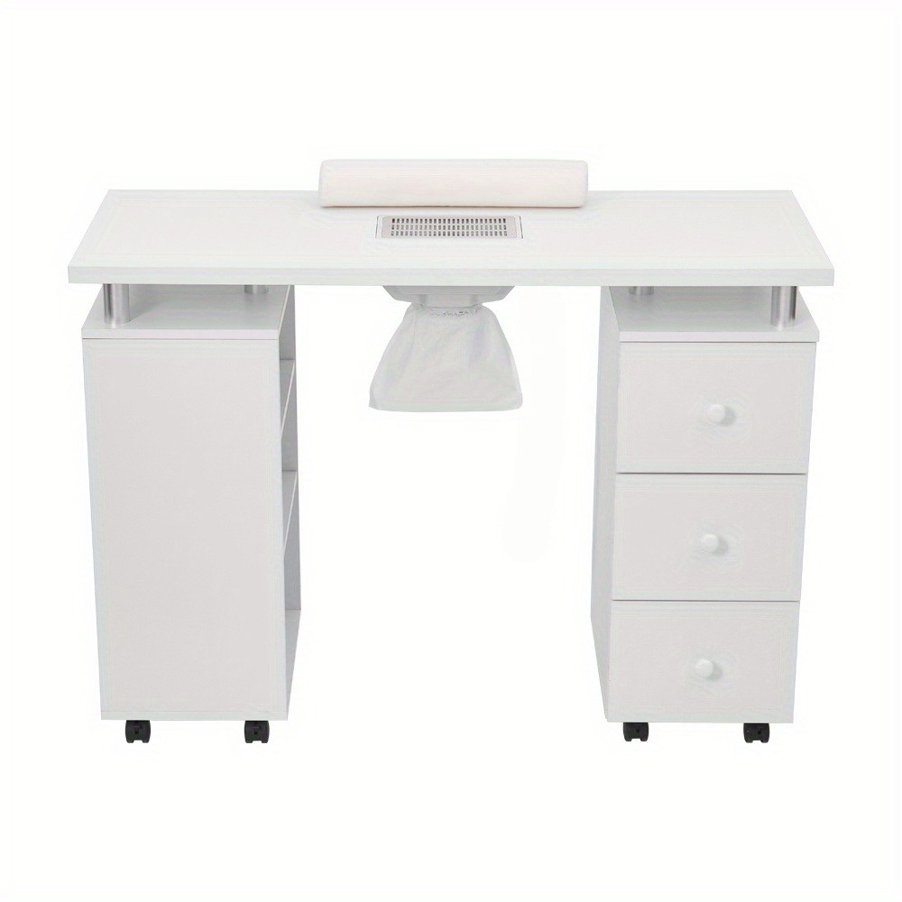 Professional Mobile Manicure Table with Storage Cabinet