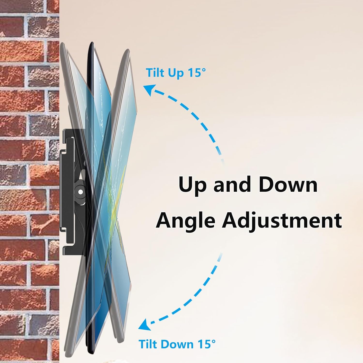 Solid Metal TV Wall Mount, Multi-Angle Adjustable