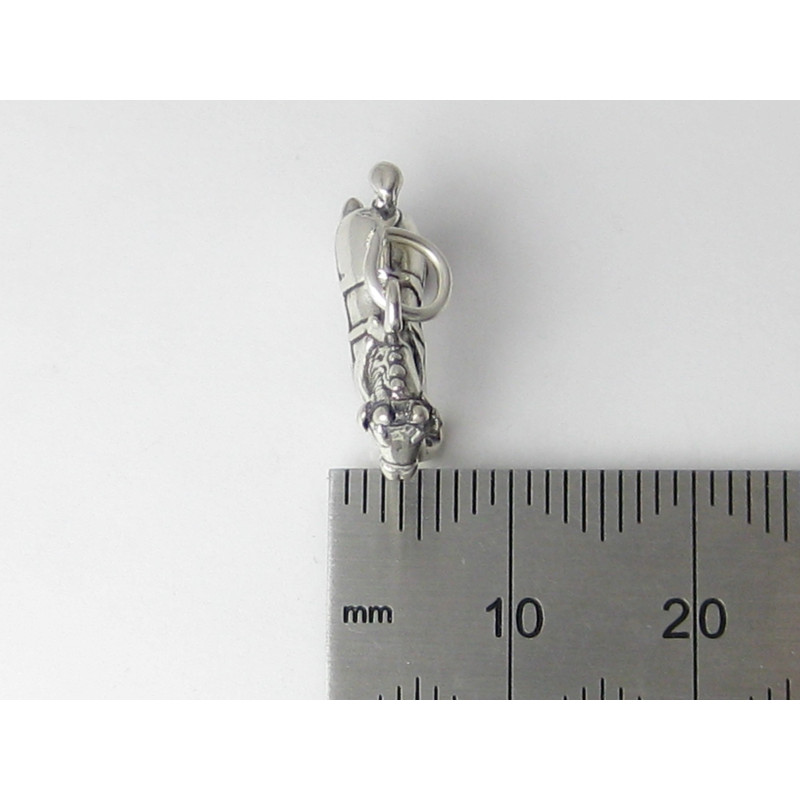 Sterling Silver Clydesdale Horse Charm, Equestrian Gift
