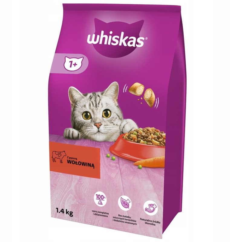 Image of Whiskas Food Beef 1.4 Kg