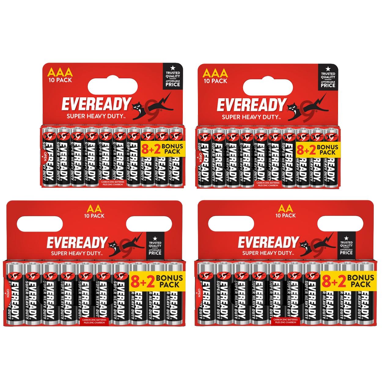 TEMU 20x Aa & 20x Aaa Duty Batteries (40x Batteries)
