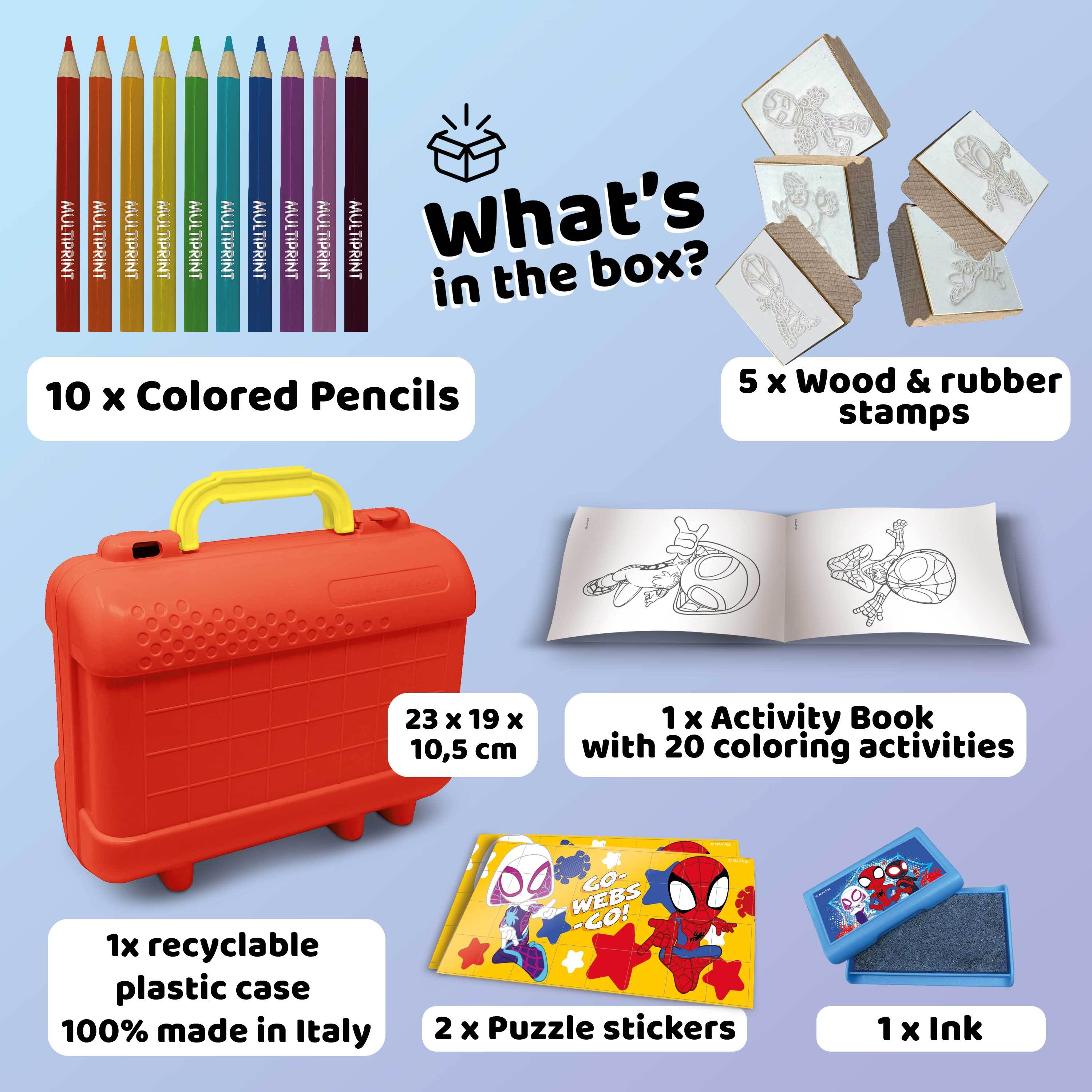 Spidey & Friends Travel Set, Kids Activity & Craft Set